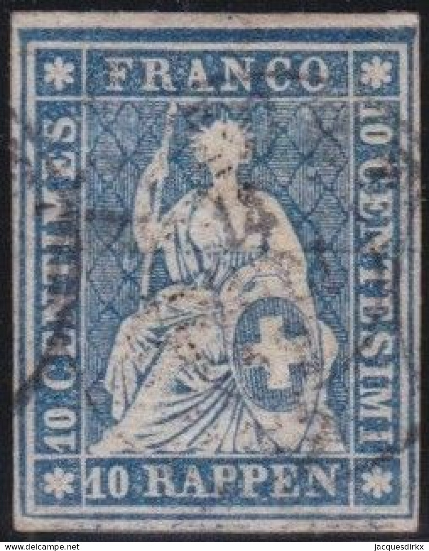 Suisse   .  Michel   .     27-b (2 Scans)    .   O      .  Oblitéré - Used Stamps