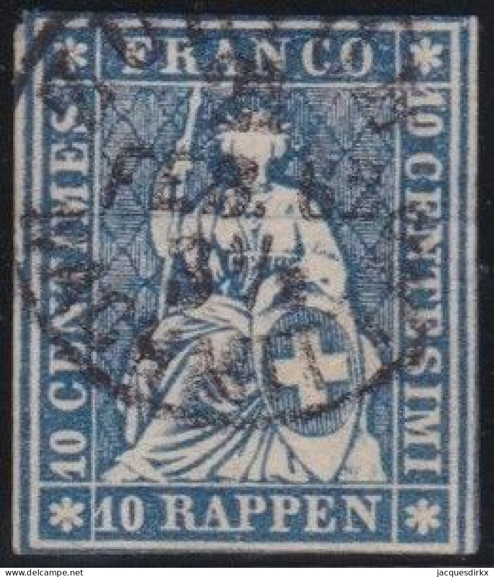 Suisse   .  Michel   .     27-b (2 Scans)    .   O      .  Oblitéré - Used Stamps