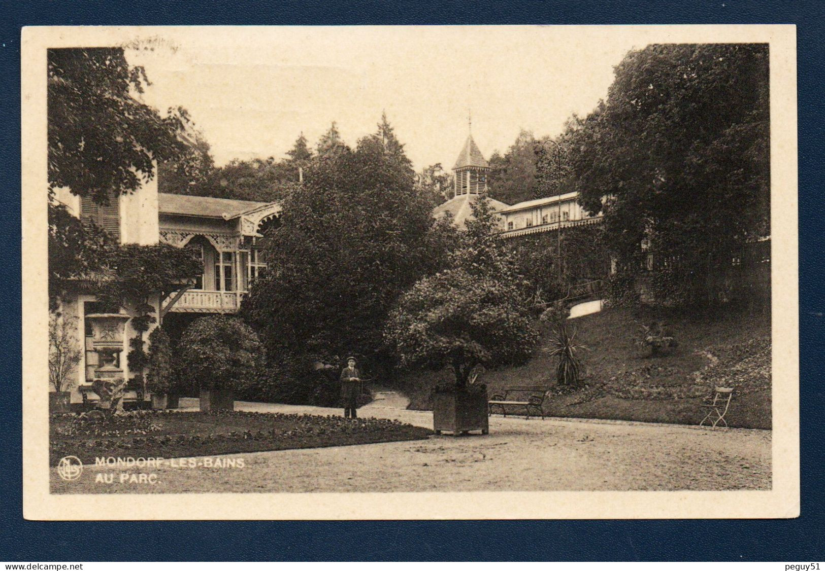 Luxembourg. Mondorf-les-Bains. Au Parc, Montée Vers La Pergola. Lot De 2 Cartes. 1933 - Mondorf-les-Bains