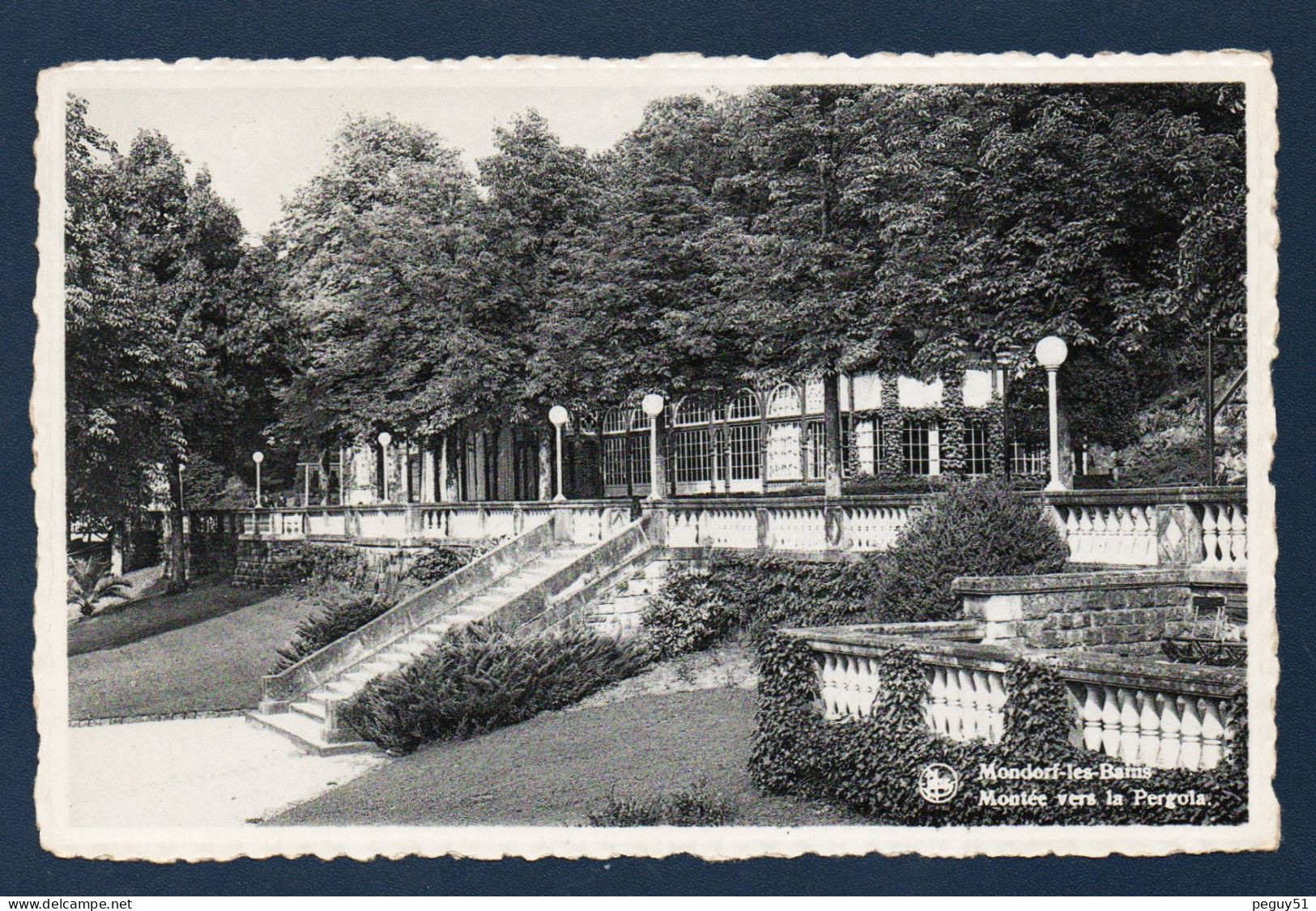 Luxembourg. Mondorf-les-Bains. Au Parc, Montée Vers La Pergola. Lot De 2 Cartes. 1933 - Bad Mondorf