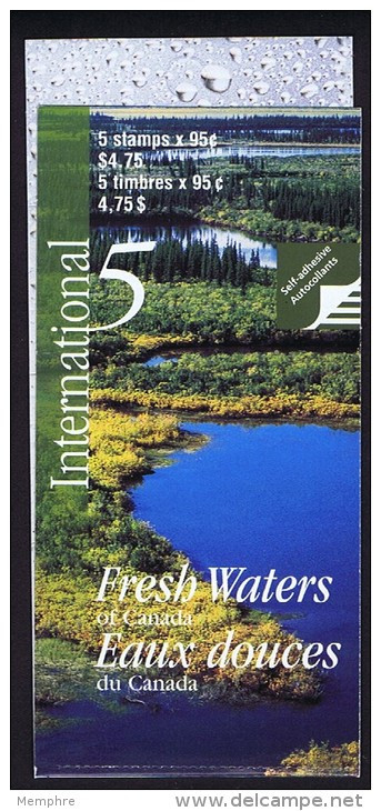 2000   Fresh Waters Of Canada - Eaux Douces  BK 229  Sc 1855  Open Cover - Ganze Markenheftchen
