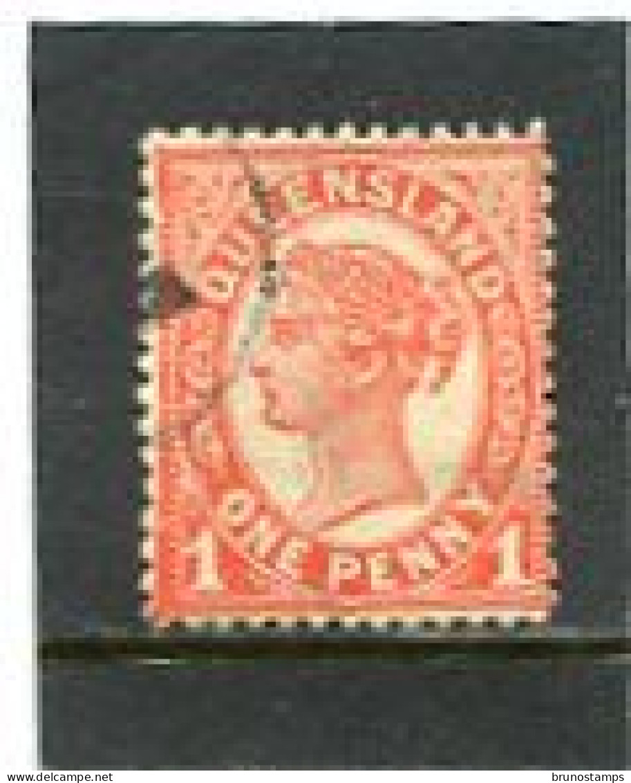 AUSTRALIA/QUEENSLAND - 1895   1d  RED  FINE  USED   SG 210 - Gebraucht