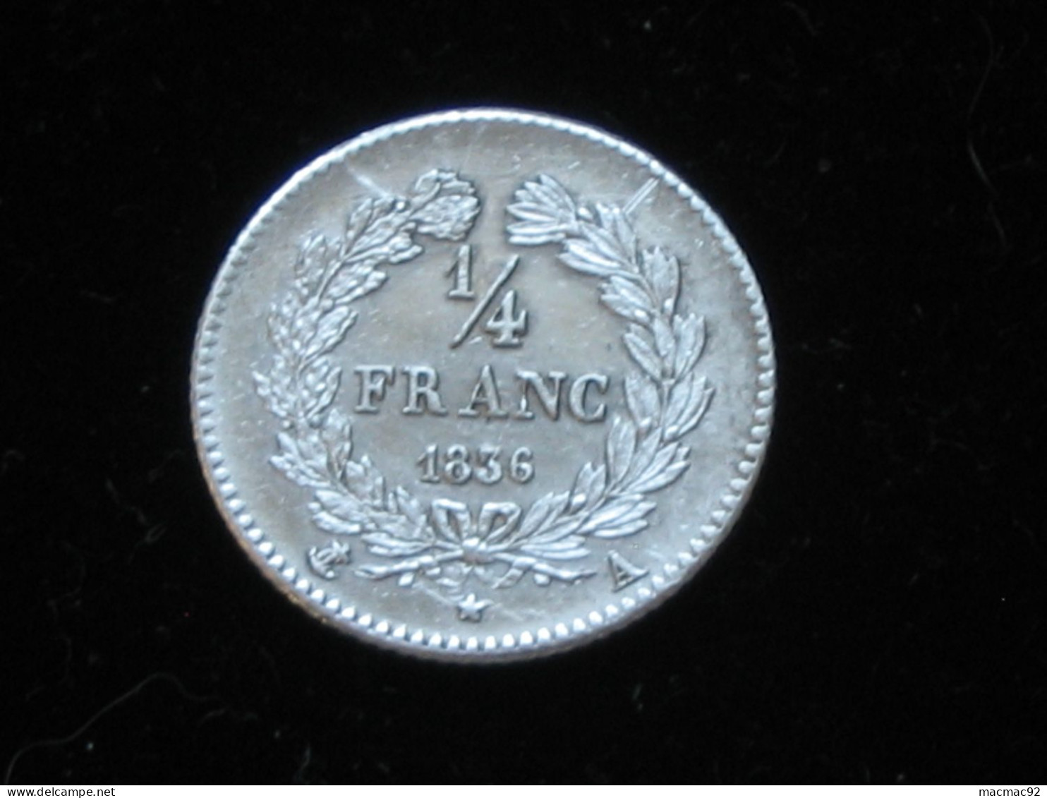 MAGNIFIQUE 1/4 De Franc 1836 A - Louis Philippe Roi Des Français    *****  EN ACHAT IMMEDIAT  ***** - 1/4 Franc