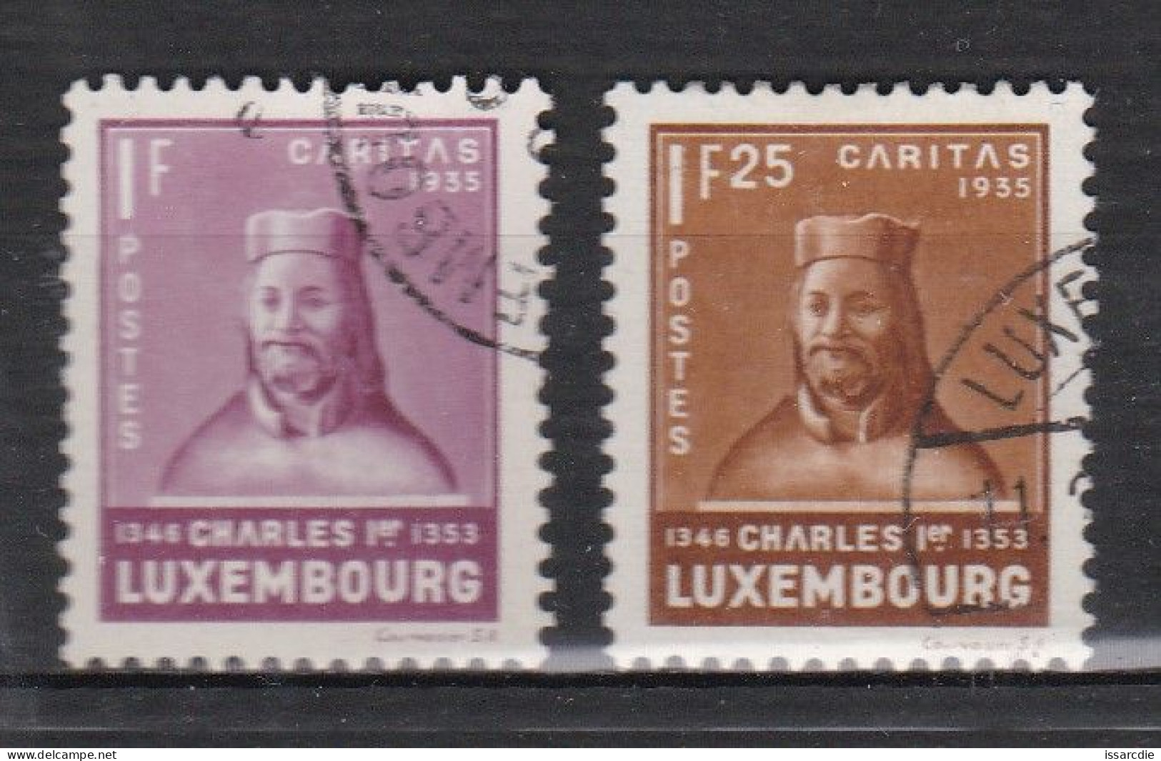 Luxembourg Charles 1er Oeuvres Sociales Oblitérés - Oblitérés