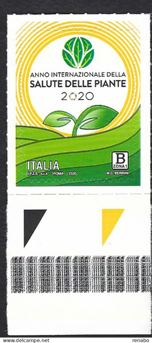 Italia, Italy, Italien 2020; Anno Internazionale Della Salute Delle Piante, Plant Health. B Zone 1. Bordo Inferiore - Vegetazione