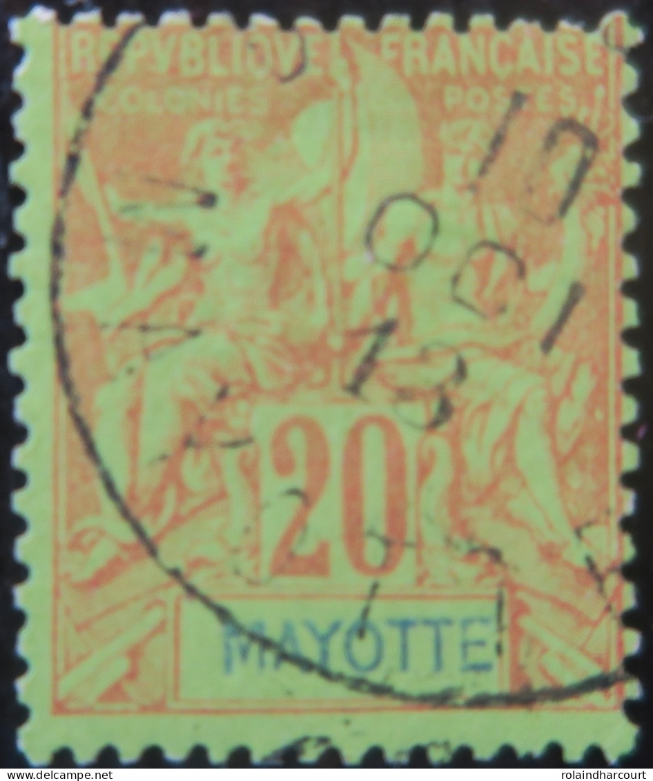 LP3972/170 - 1892/1899 - COLONIES FRANÇAISES - MAYOTTE - N°7 Oblitéré - Usati