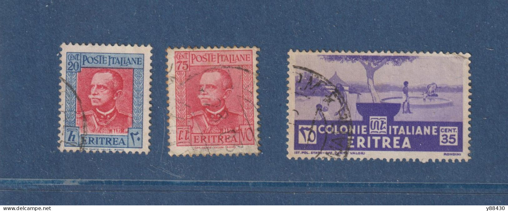 ERYTHRÉE / ITALIE - 3 Timbres Oblitérés N° 188 / 192 / 200  De 1931 - 2 Scan - Eritrea