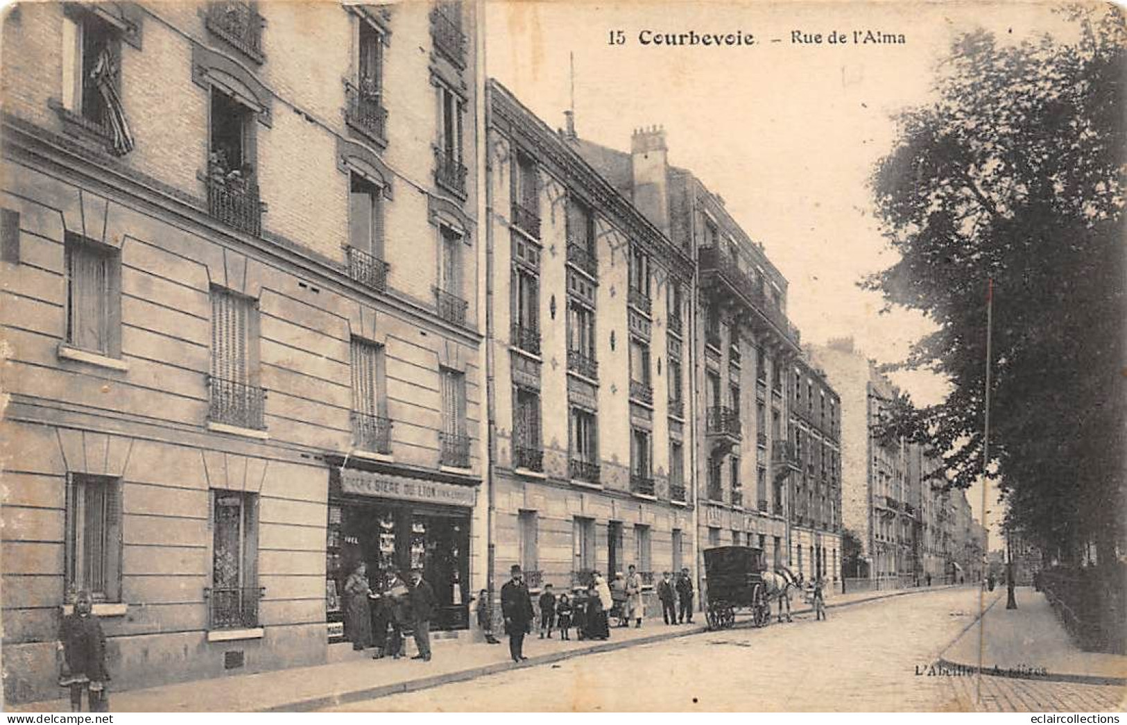 Courbevoie       92        Rue De L'Alma    Café.     N° 15       (Voir Scan) - Courbevoie