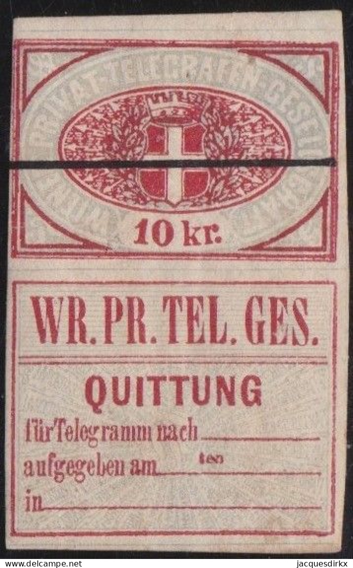 Österreich    .  Y&T   .   Telegraph 17  (2 Scans)        .   *      .   Ungebraucht Mit Gummi - Telegraaf