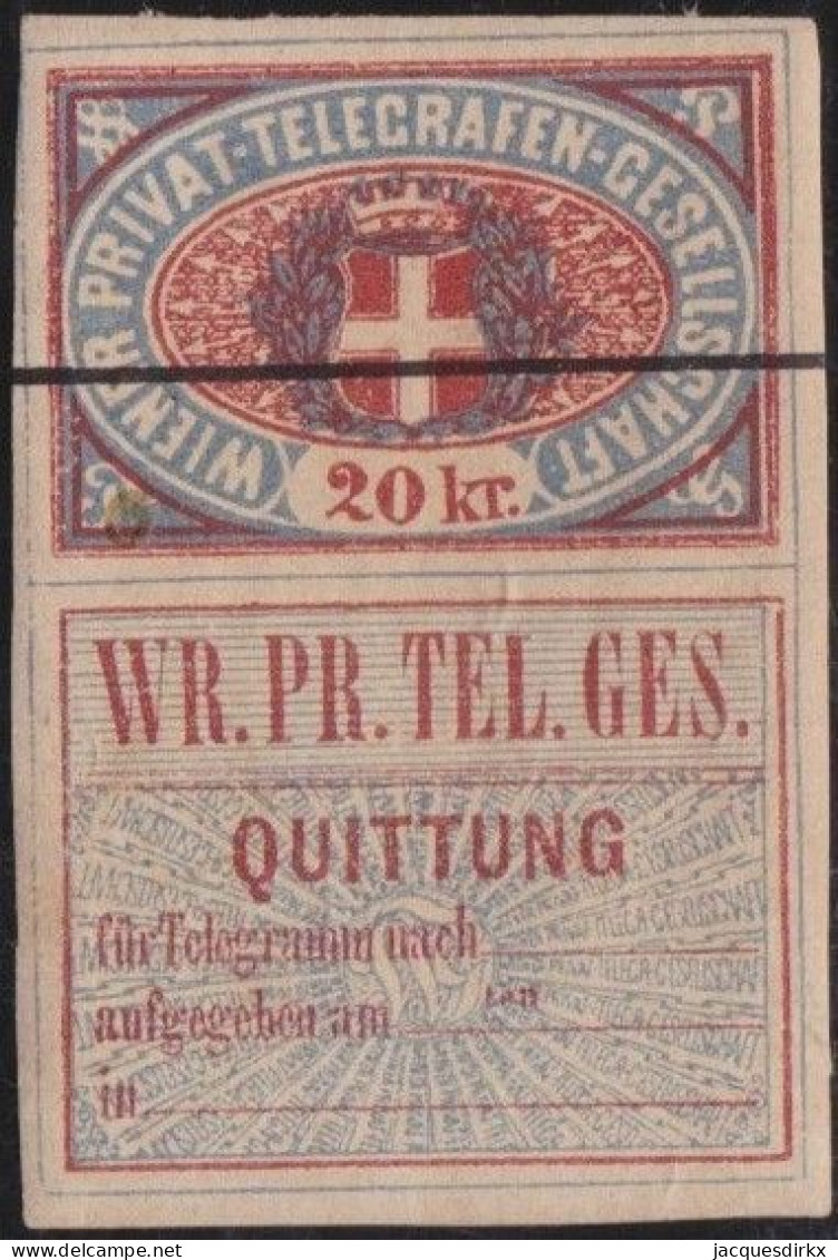 Österreich    .  Y&T   .   Telegraph 18  (2 Scans)        .   *      .   Ungebraucht Mit Gummi - Telegraphenmarken