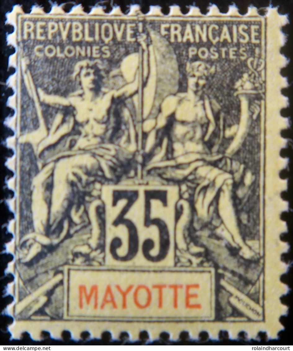 LP3972/179 - 1900/1907 - COLONIES FRANÇAISES - MAYOTTE - N°18 NEUF* - Ungebraucht
