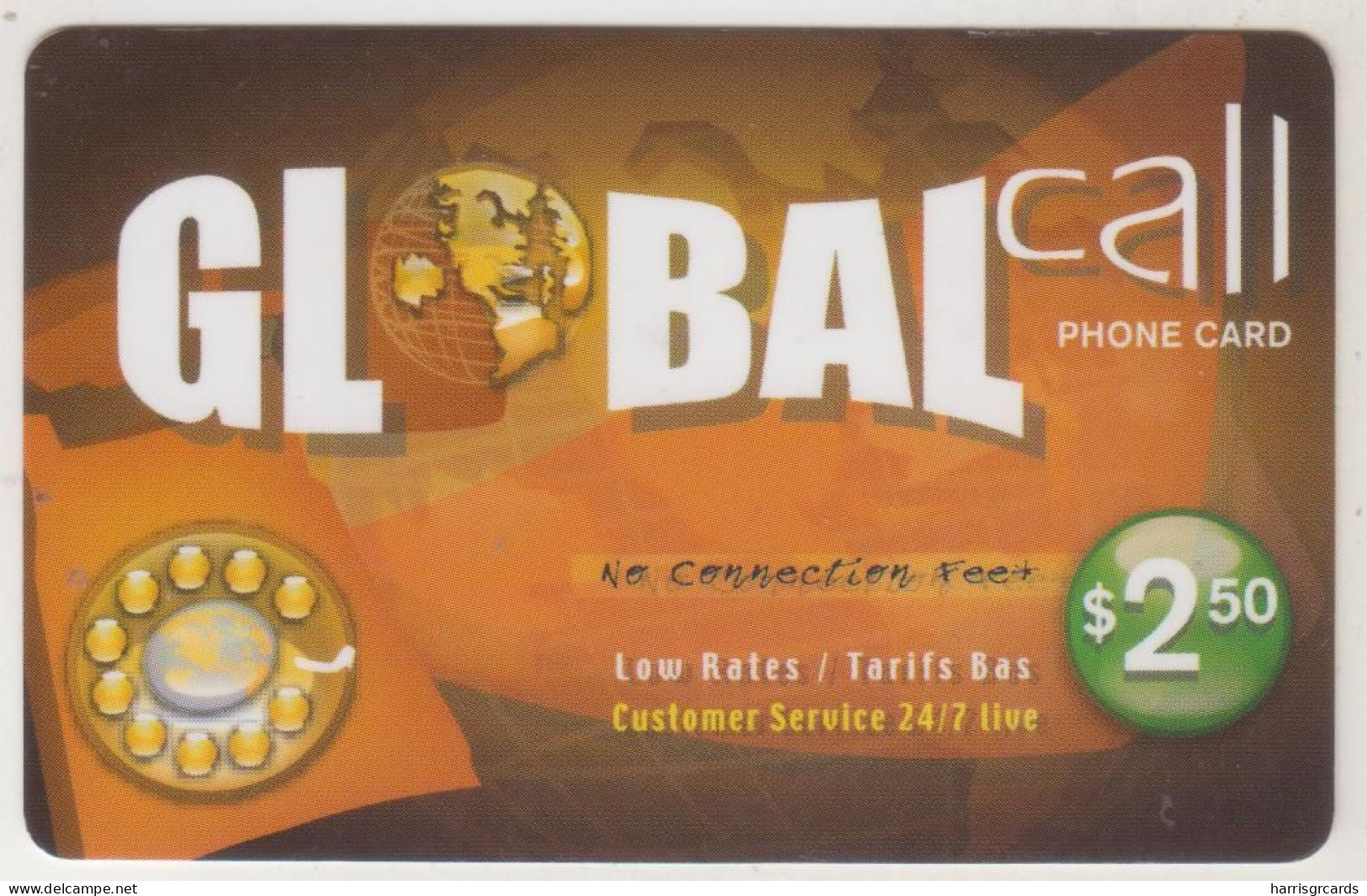 CANADA - Global Call , Prepaid Card $2.50 , Used - Kanada