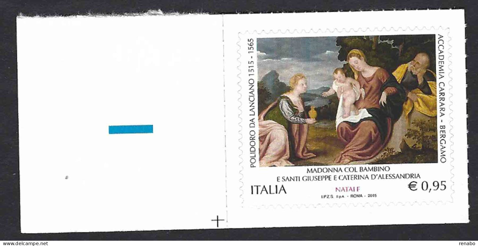 Italia, Italy, Italie, Italien 2015;" Madonna Col Bambino E Santi, "painting Of Polidoro Da Lanciano, Angolo. - Madonne