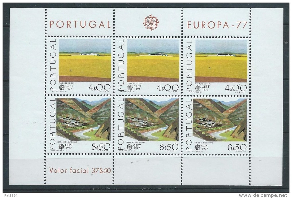 Portugal 1977 Bloc N° 20 Neuf Thème Europa - 1977