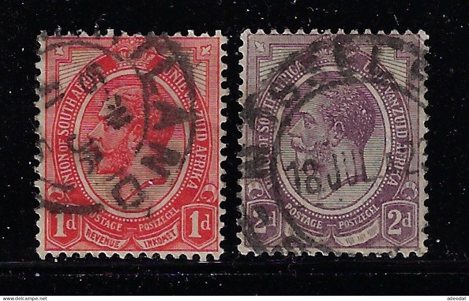 SOUTH AFRICA 1913 GEORGE V  SCOTT #3,5 USED - Used Stamps