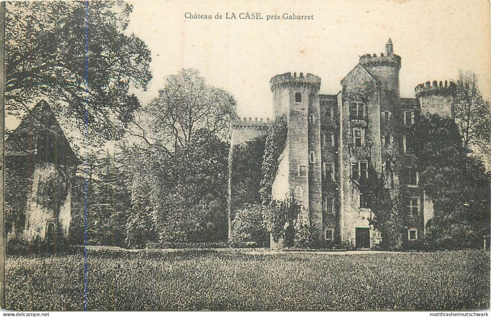 Postkarte 1900-1930 Frankreich/Departement 40 Landes/Château De LA CASE, Près Gabarret Ungebraucht E - Gabarret