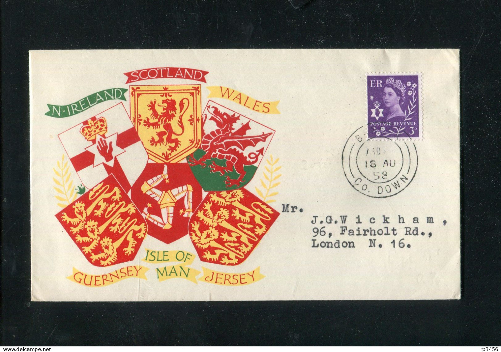 "GROSSBRITANIEN-NORDIRLAND" 1958, Mi. 1x FDC (3617) - Nordirland