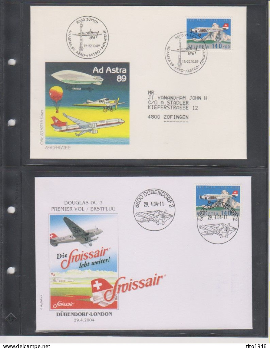 Schweiz JJ2, Flugpost Sammlung, über 150 Belege, auch etwas Ballon, siehe 78 Scans!