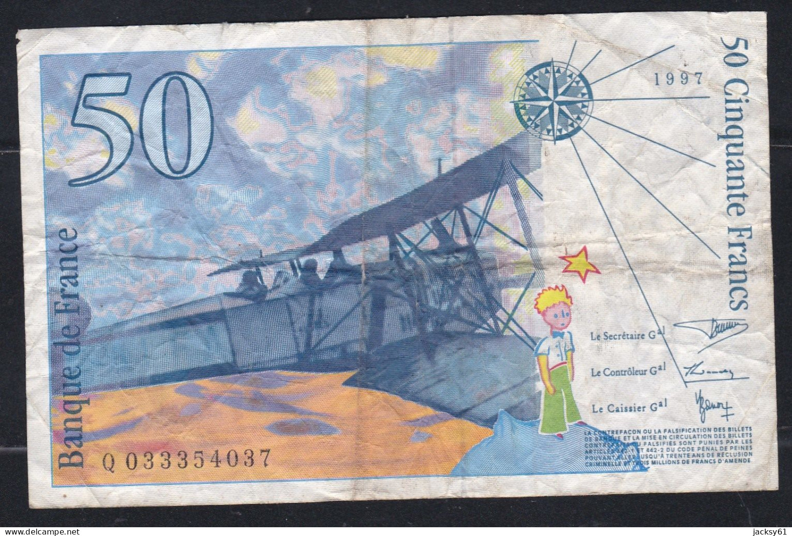 50 Francs 1997 - Zonder Classificatie