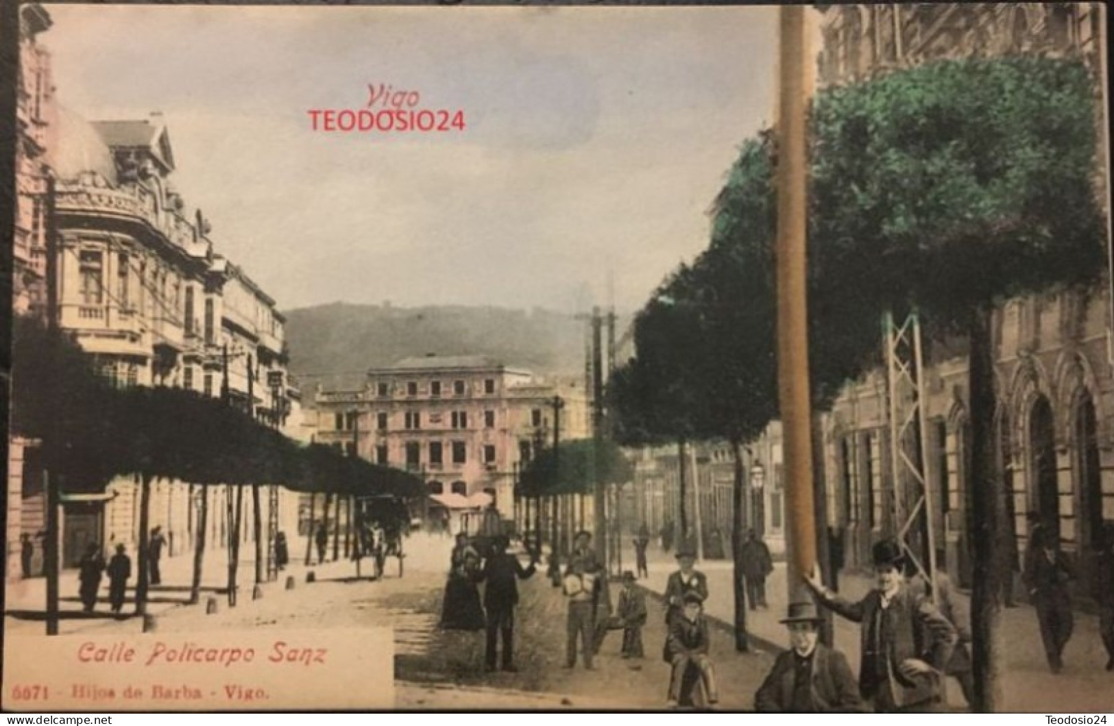 Vigo.- Calle Policarpo Sanz. Hijos De Barba. Vigo. Principios Siglo XX. - Pontevedra