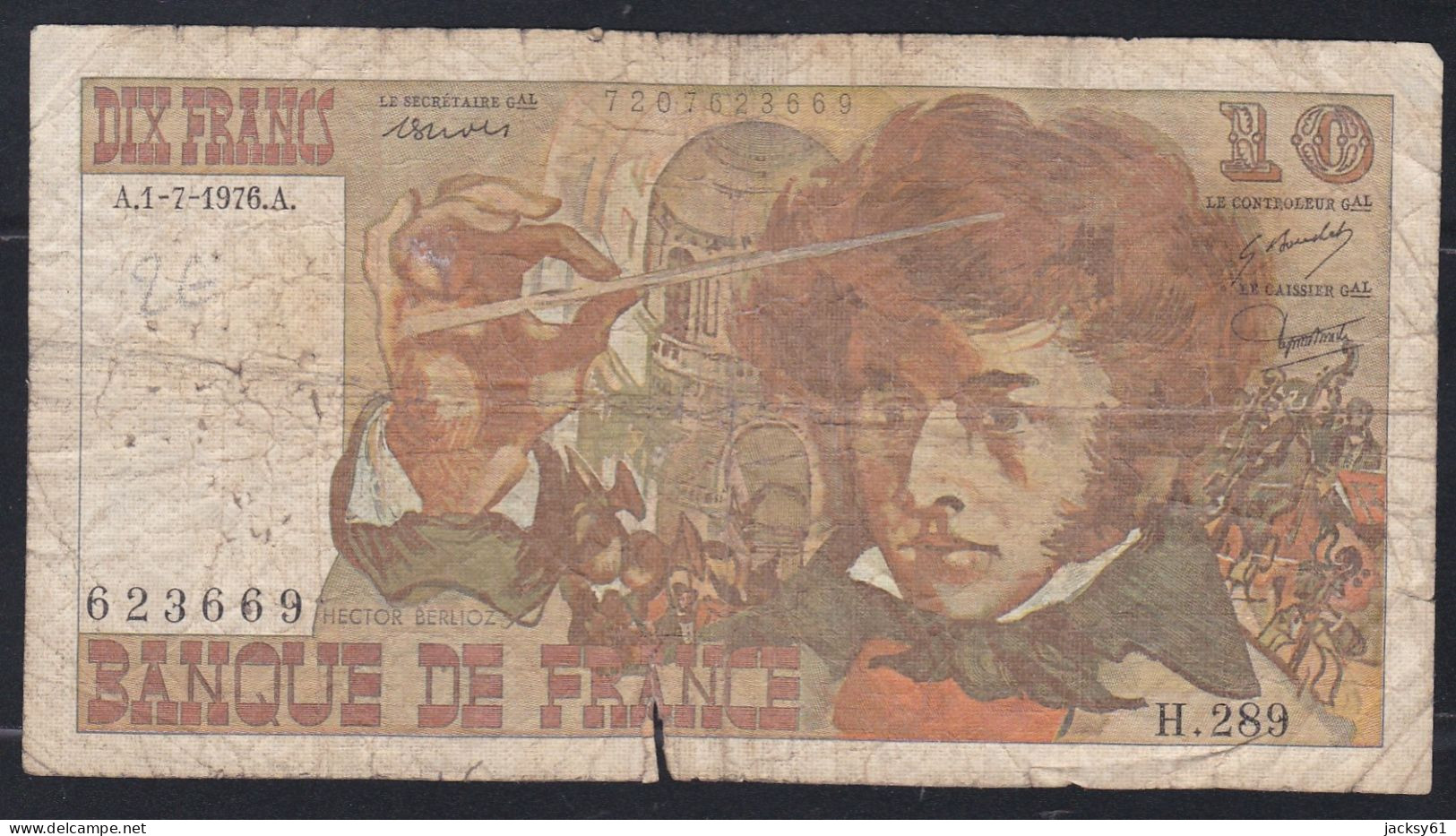 10 Francs 1976 - 10 F 1972-1978 ''Berlioz''