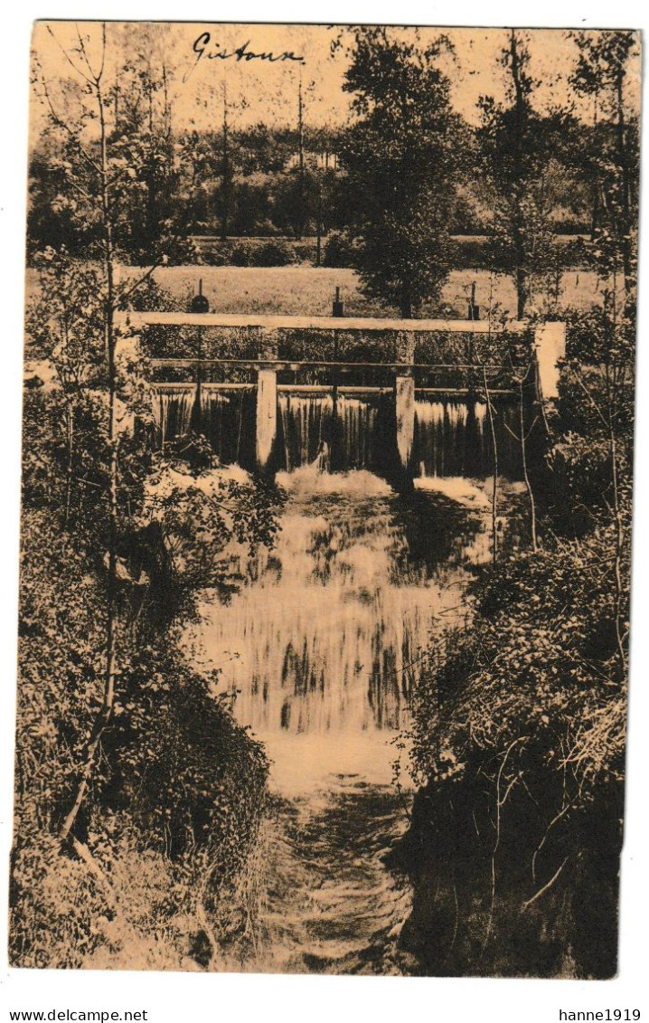 Chaumont Gistoux Cascade Du Train Cachet Chaumont Gistoux 1938 Belgique Htje - Chaumont-Gistoux