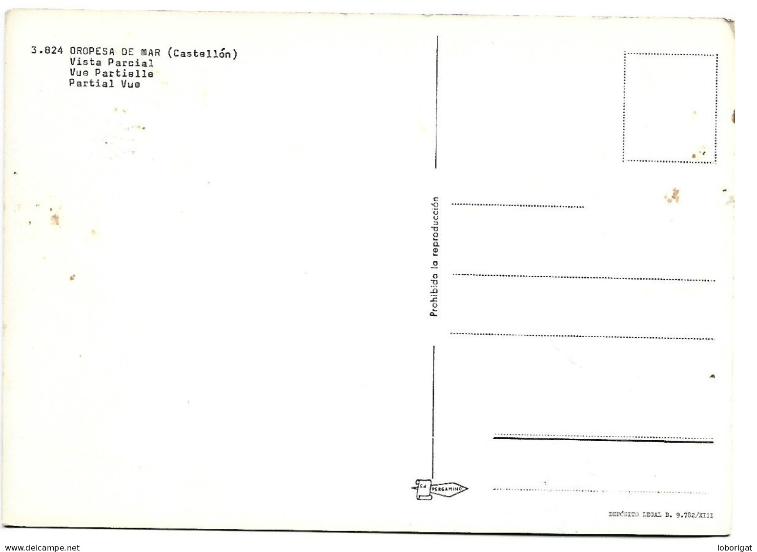 VISTA PARCIAL / VUE PARTIELLE / PARTIAL VIEW.- OROPESA DEL MAR.- CASTELLON / COMUNIDAD VALENCIANA.- ( ESPAÑA ) - Castellón