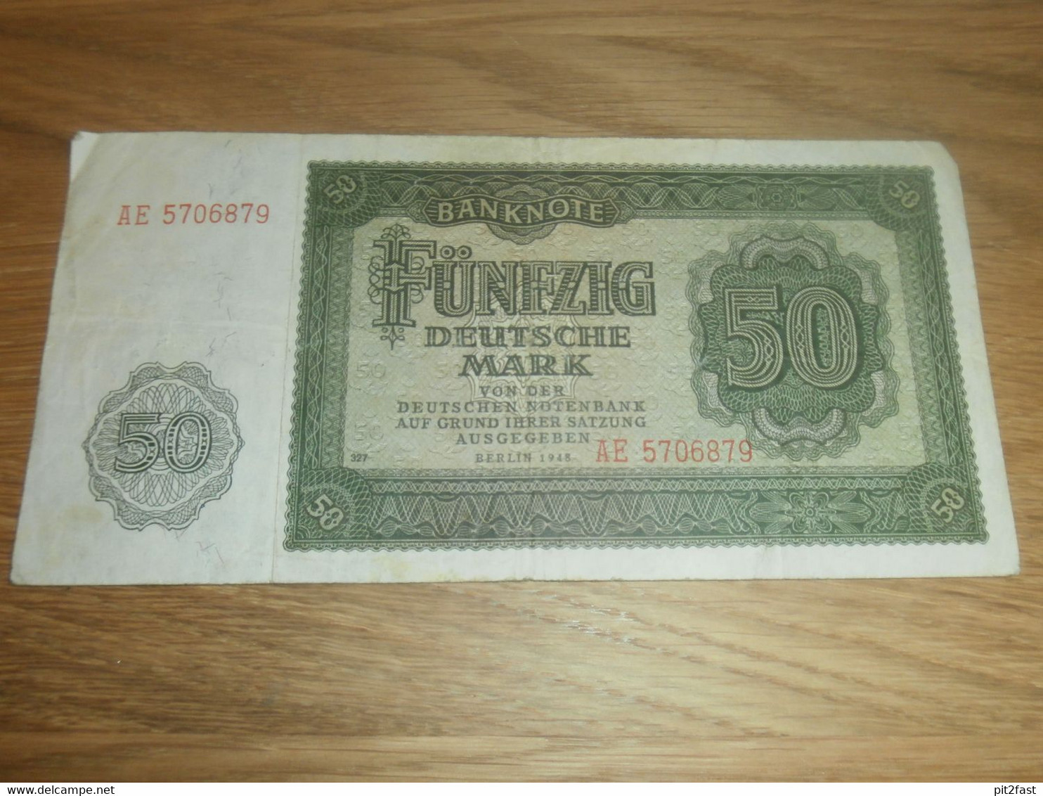 Deutsche Demokratische Republik 50 Deutsche Mark 1948 Geldschein , DDR , Fünfzig Mark !!! - 50 Deutsche Mark