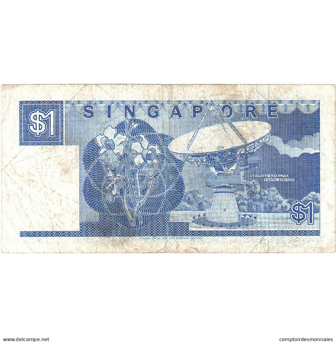 Billet, Singapour, 1 Dollar, Undated (1987), KM:18a, TB - Singapore