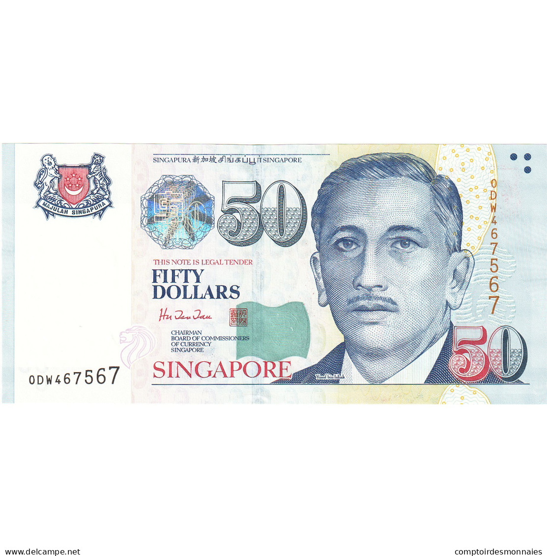 Billet, Singapour, 50 Dollars, 2008, NEUF - Singapur