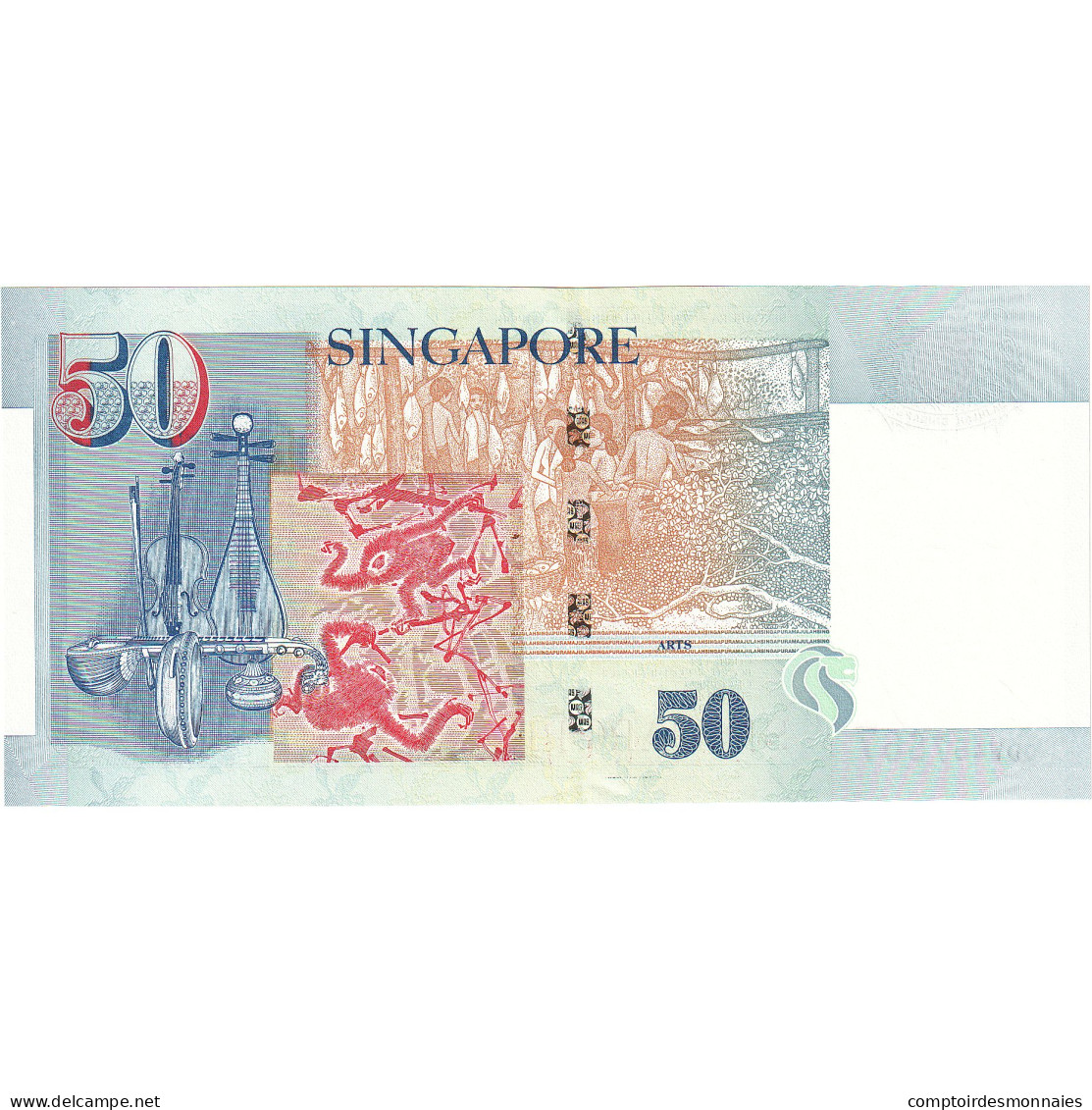 Billet, Singapour, 50 Dollars, 2008, NEUF - Singapore