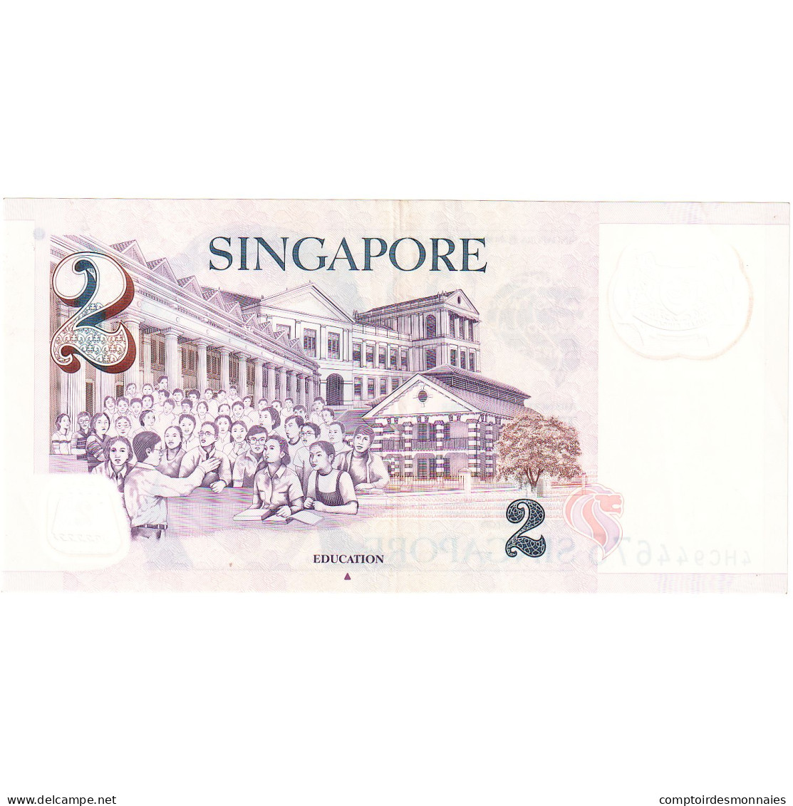 Singapour, 2 Dollars Type Yusof Bin Ishak - Singapore