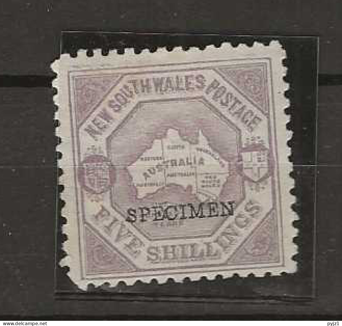1888 MH New South Wales SG 274 Specimen - Ongebruikt