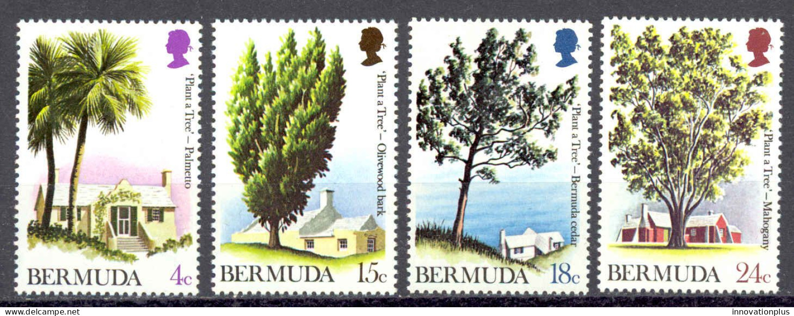 Bermuda Sc# 298-301 MH (b) 1973 Plant A Tree - Bermuda