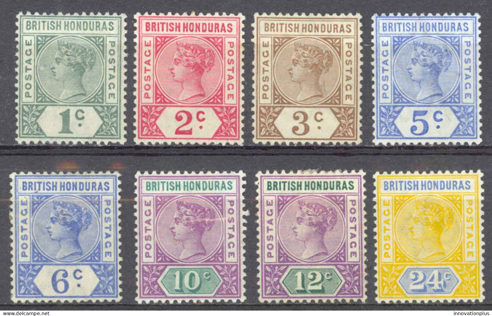 British Honduras Sc# 38-45 MH (b) 1891-1898 1c-24c Queen Victoria - Honduras Britannique (...-1970)