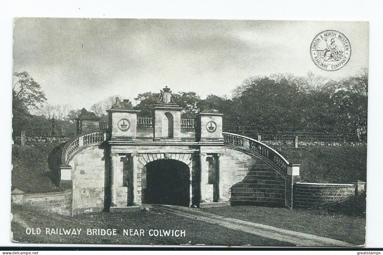 Postcard  Lnwr Railway Company Railway Bridge Near Colwich 1904 Revised Series - Autres & Non Classés
