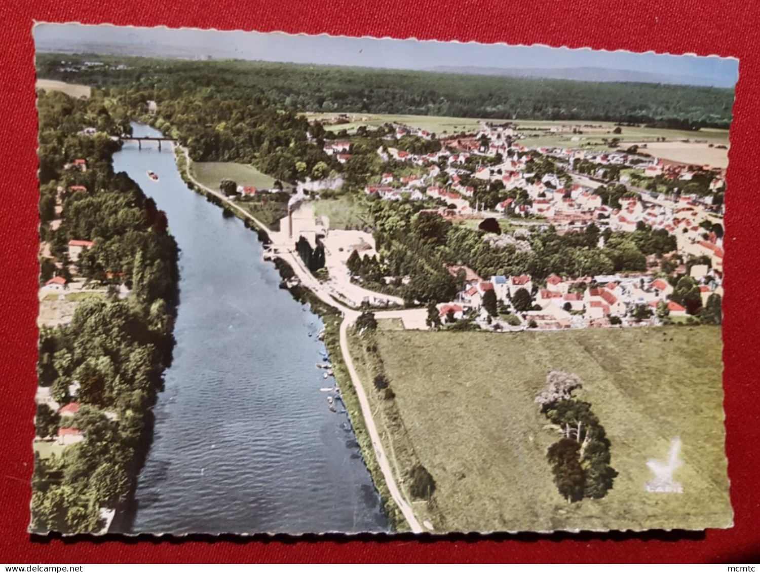 CPSM Grand Format -  En Avion Au Dessus De .. Mériel -(Seine-et-Oise) - Vue Panoramique - Meriel