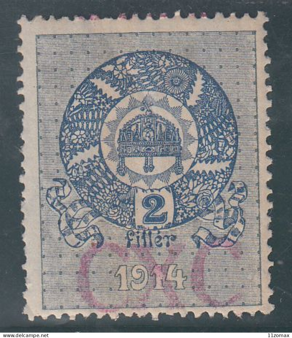 SHS Red Overprint On Hungarian Tax Stamp 2 Filler 1914. MNH - VIPauction001 - Dienstmarken