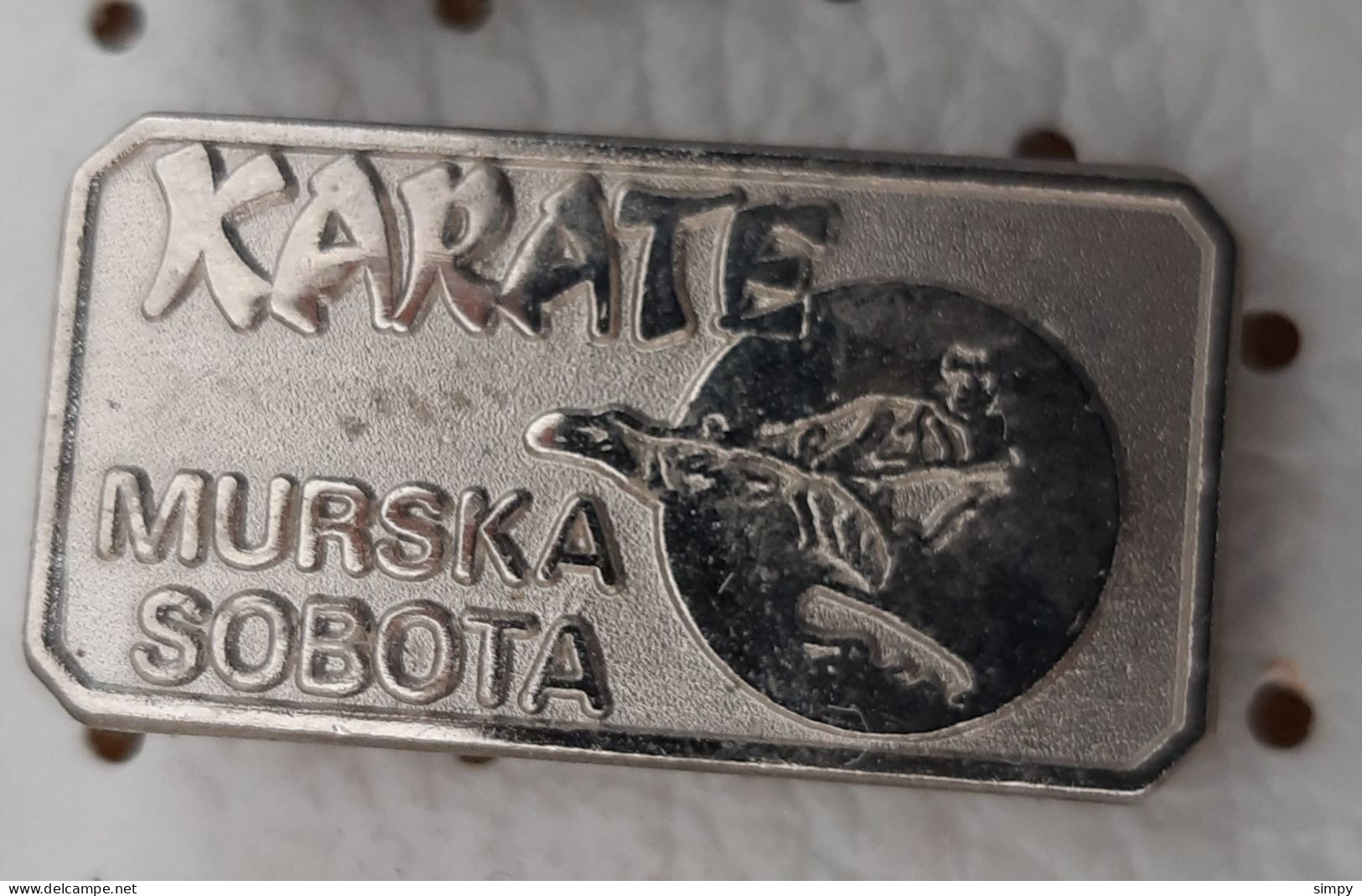 Karate Club Murska Sobota SLovenia Ex YUgoslavia Vintage Pin - Judo
