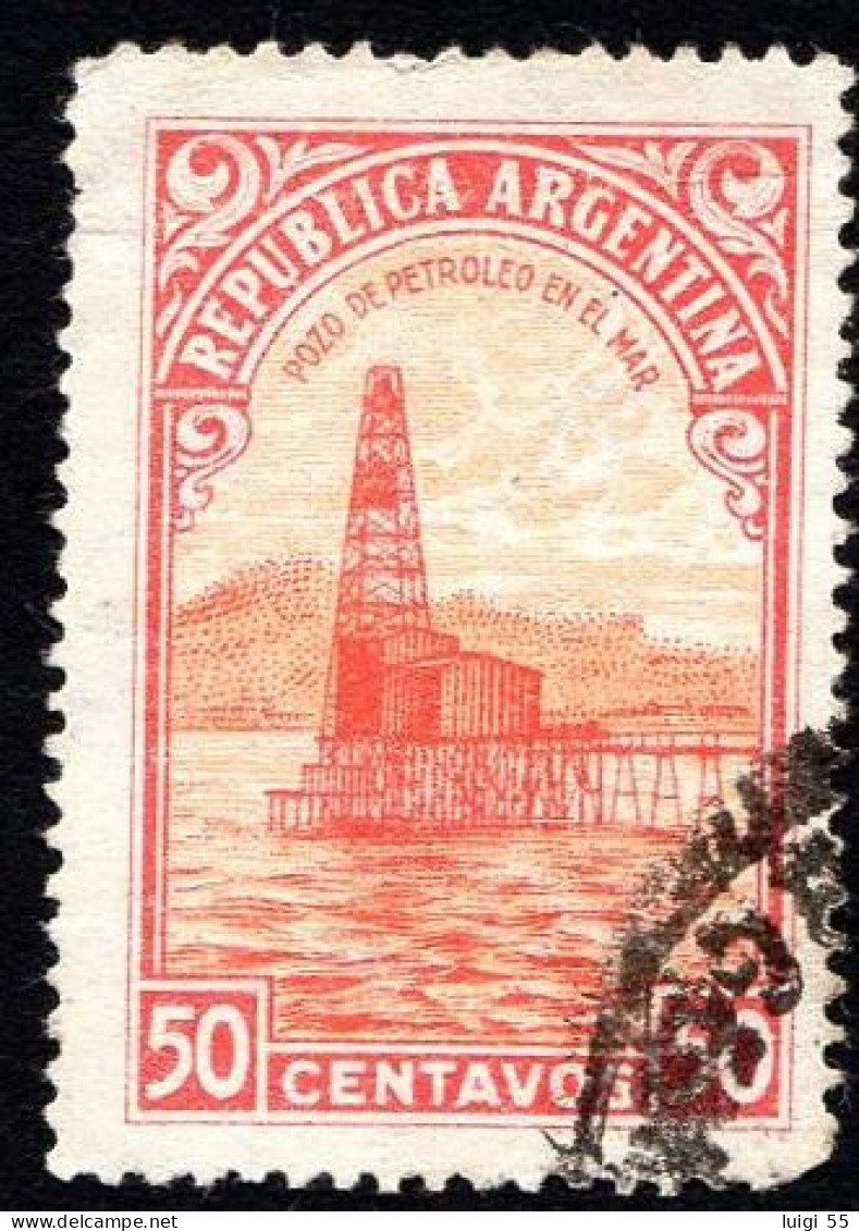 Argentina - 1945 - Pozzo Di Petrolio Nel Mare - Usato - Usati