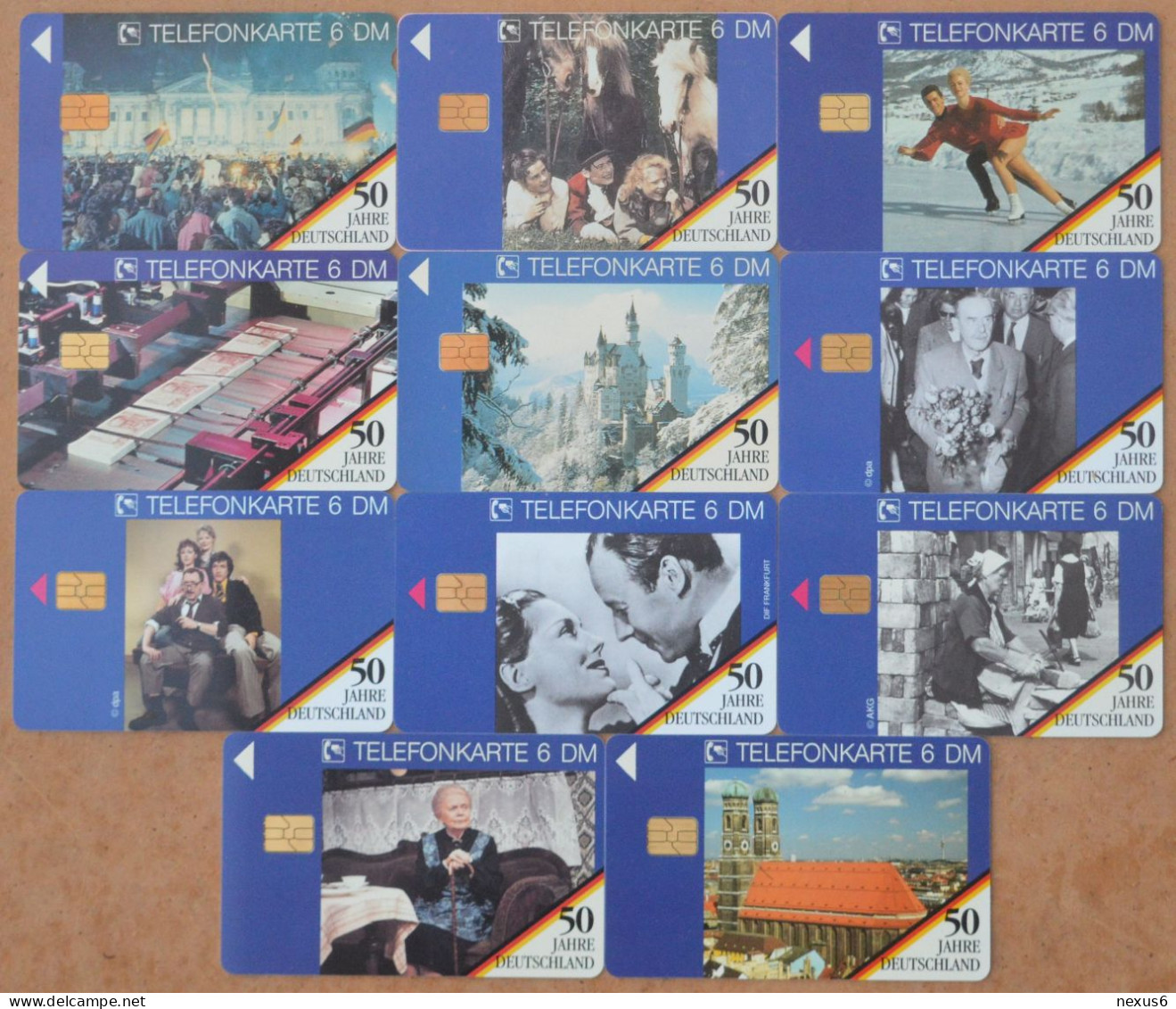 Germany - 50 Jahre Deutschland Complete Collection 173 Private Cards, Used & Mint - [6] Colecciones