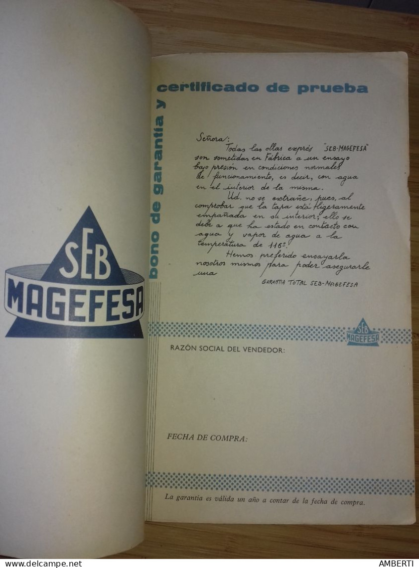 LIBRO DE RECETAS De MAGEFESA - Práctico