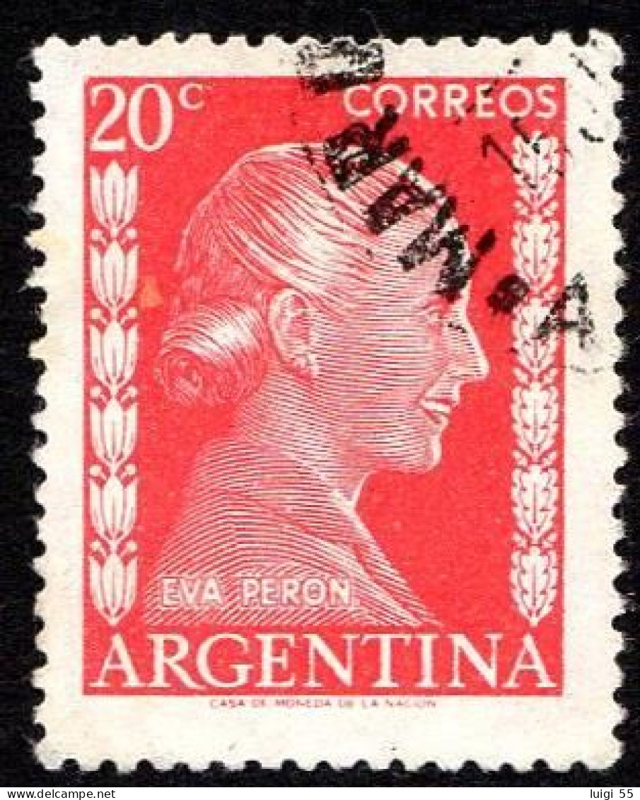 Argentina - 1952 - Evita Peron - 20 C - Usato - Usati