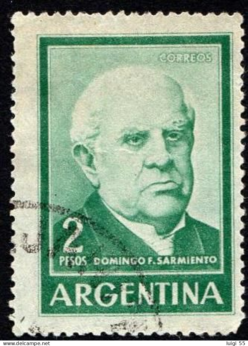 Argentina - 1961 - Domingo F. Sarmiento - 2 Pesos - Usato - Usados
