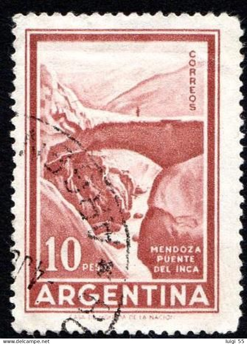 Argentina - 1971- Mendoza Puente Del Inca - 10 Pesos - Usato - Gebraucht