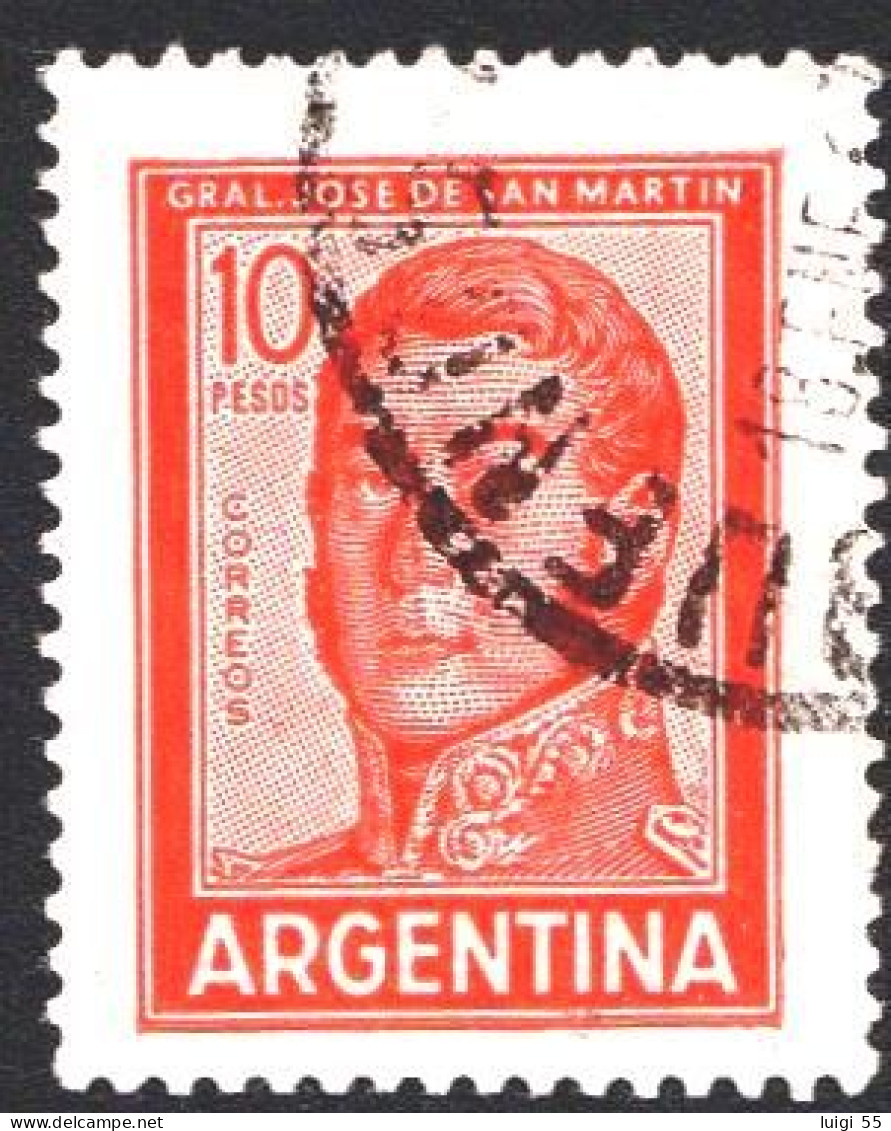 Argentina - Jose De San Martin - 10 Pesos - Usato - Gebruikt