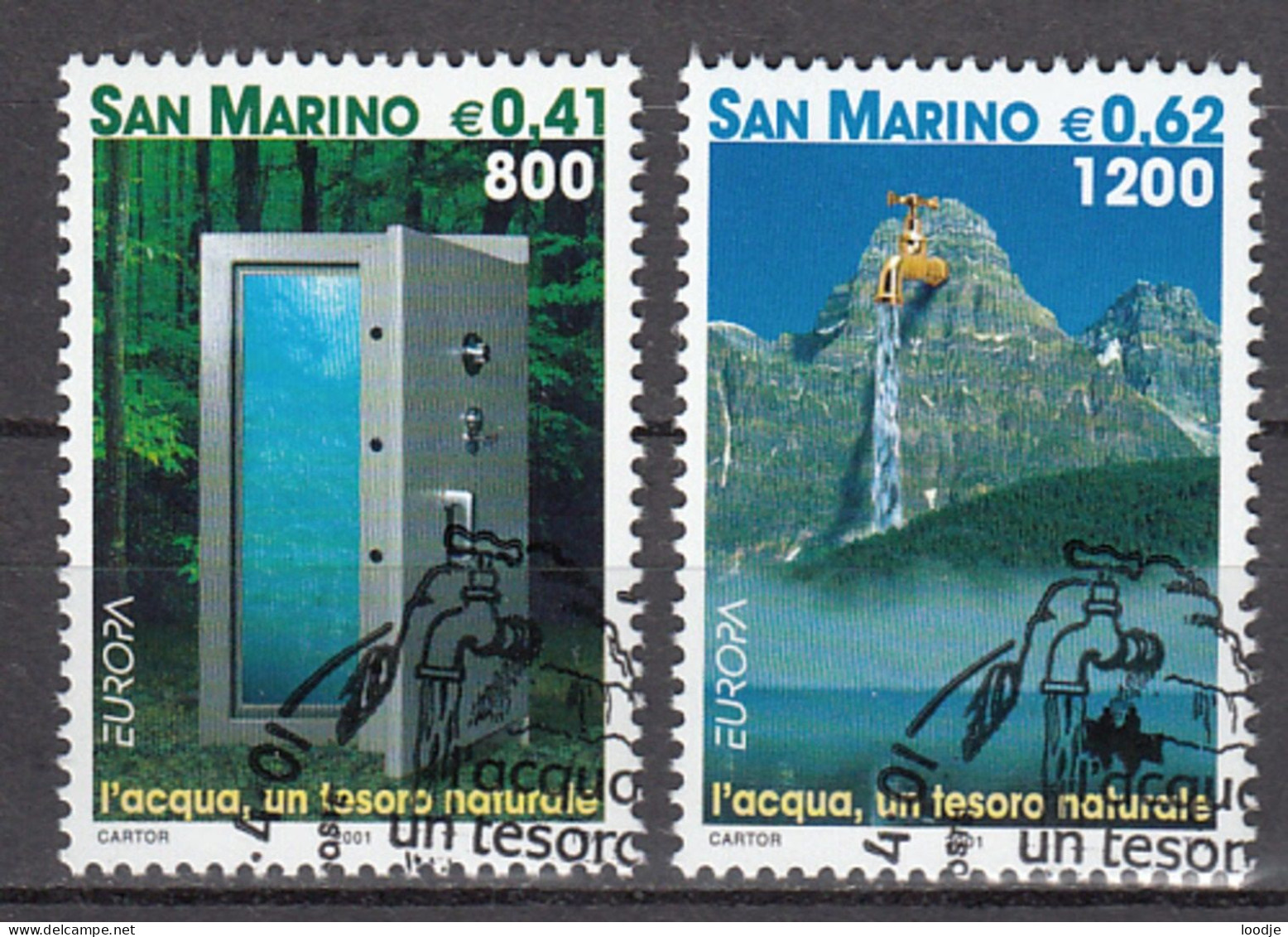 San Marino  Europa Cept 2001 Gestempeld - 2001