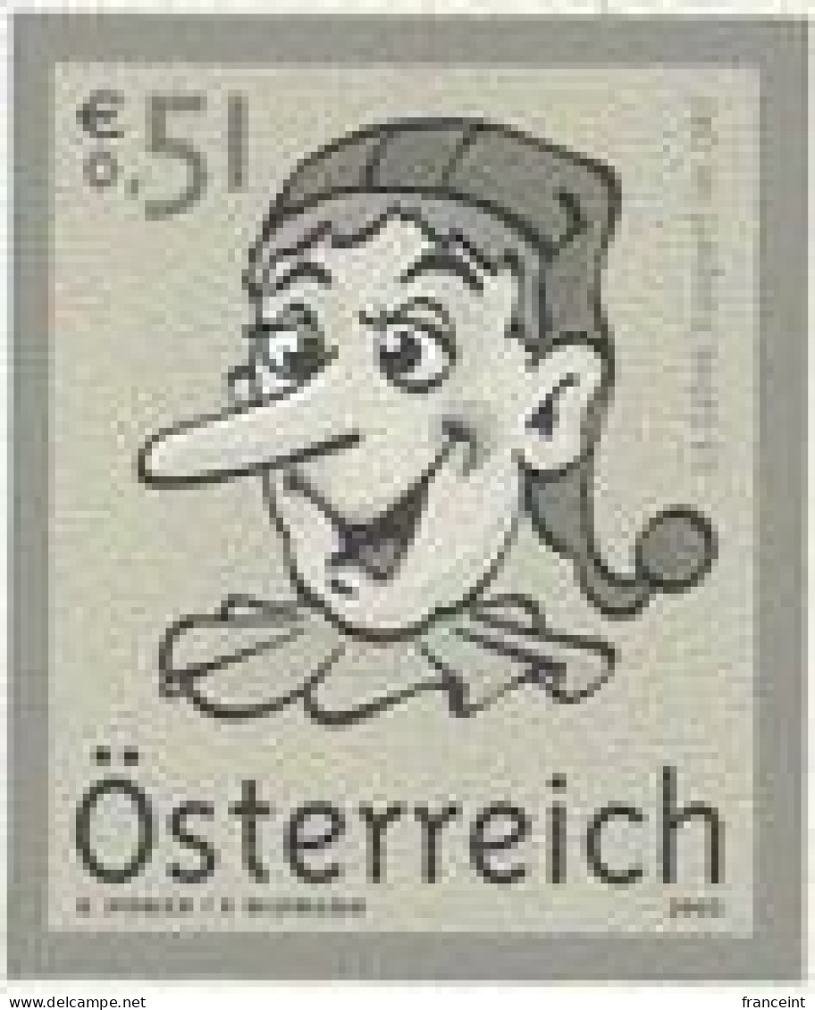 AUSTRIA(2003) Kasperl. Black Proof. Children's Puppet Show On TV. - Proofs & Reprints