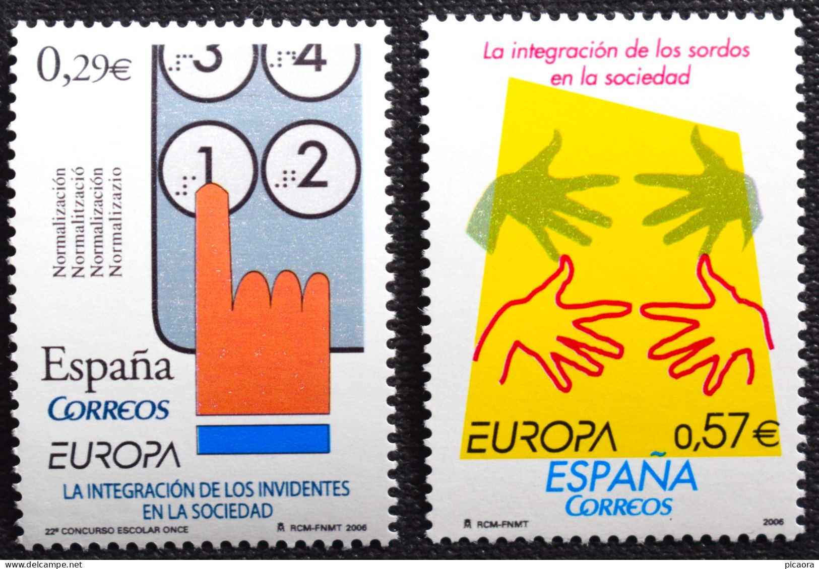 España Spain EUROPA CEPT 2006   Mi 4156/57  Yv 3861/62  Edi 4261/62 Nuevo New MNH ** - 2006