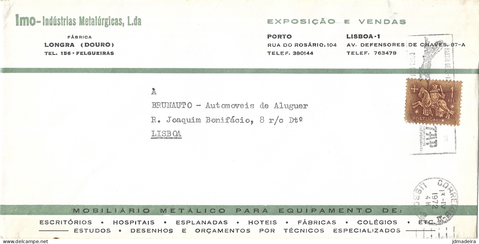 Portugal Cover A PARTIR DE 31-III-72 OPERA COM 747-B TAP Slogan Cancel - Lettres & Documents